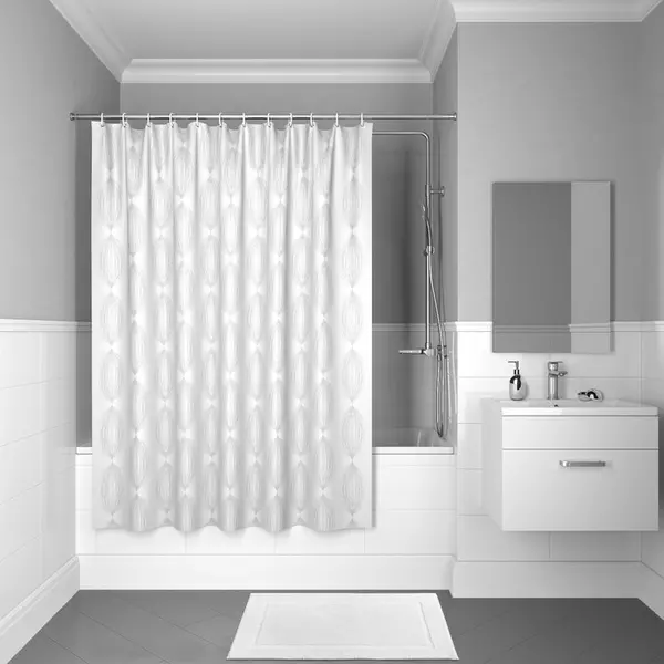 

Штора для ванной «Iddis» Decor D15P218i11 180/200 белая
