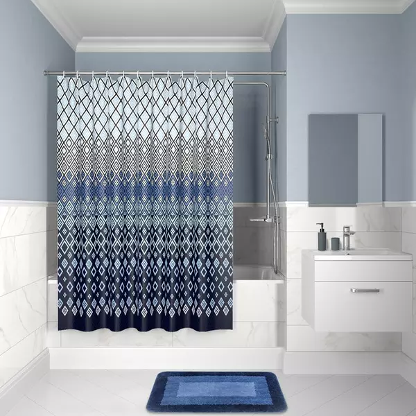 

Штора для ванной «Iddis» Decor D07P218i11 180/200 синяя
