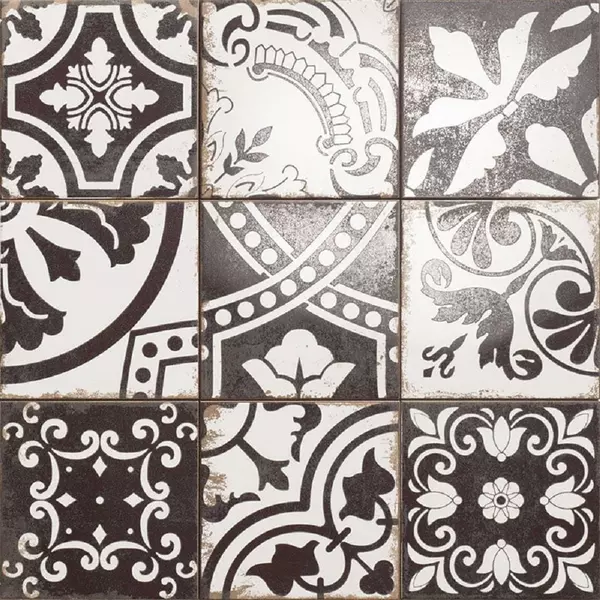 

Напольный декор «Mainzu» Metallici Signe 20x20 919364 чёрно-белый