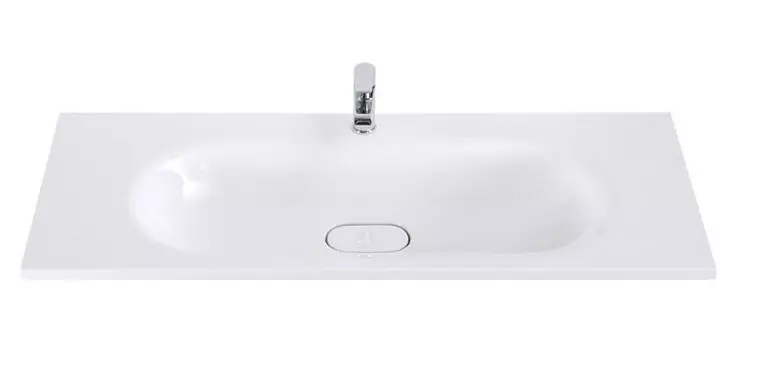 

Раковина «Cezares» 120/48 CZR-1200/480-LV-MR-ECO литьевой мрамор белая