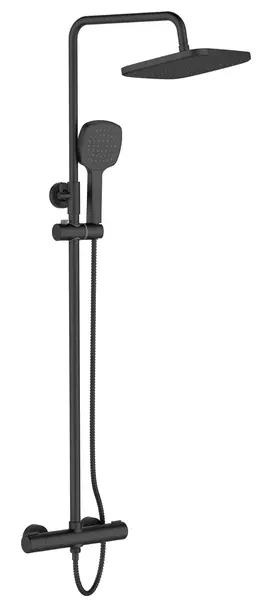 

Душевая система «Orange» Thermo T02S4-912b с термостатом чёрная матовая