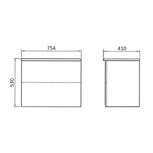 

Тумба под раковину «Orange» Otto 75 со столешницей МДФ подвесная белый глянец