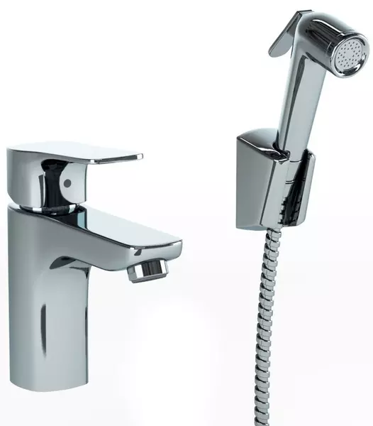 

Смеситель для раковины с гигиеническим душем «Paini» Viva Style P4CR205/574 хром