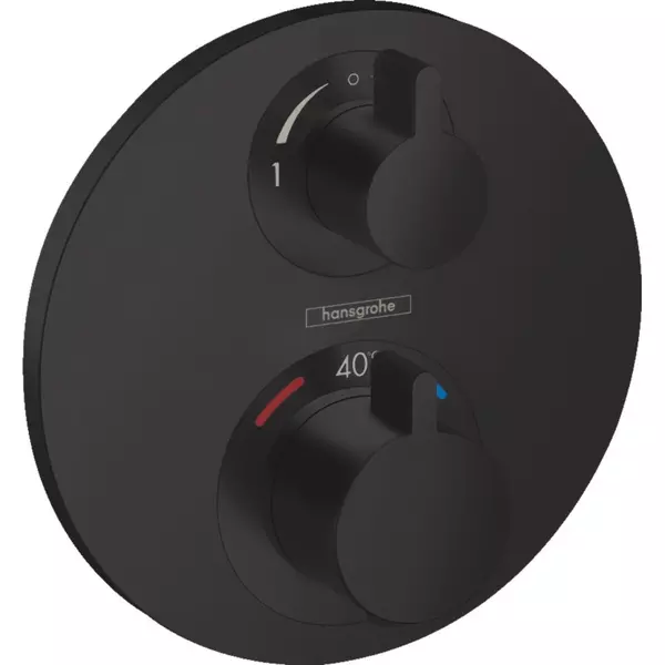 

Внешняя часть смесителя «Hansgrohe» Ecostat S 15758670 чёрная матовая