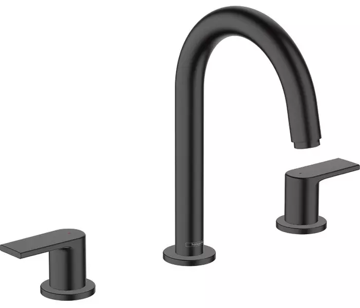 

Смеситель для раковины «Hansgrohe» Vernis Shape 71563670 с донным клапаном чёрный матовый