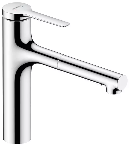 

Смеситель для кухонной мойки «Hansgrohe» Zesis M33 74804000 с выдвижным изливом хром