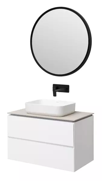 Мебель для ванной подвесная «Allen Brau» Infinity 85 white matt