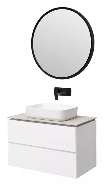 

Мебель для ванной подвесная «Allen Brau» Infinity 85 white matt