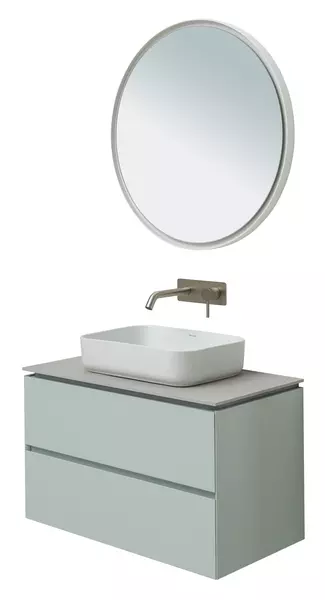 Мебель для ванной подвесная «Allen Brau» Infinity 85 рapyrus white matt