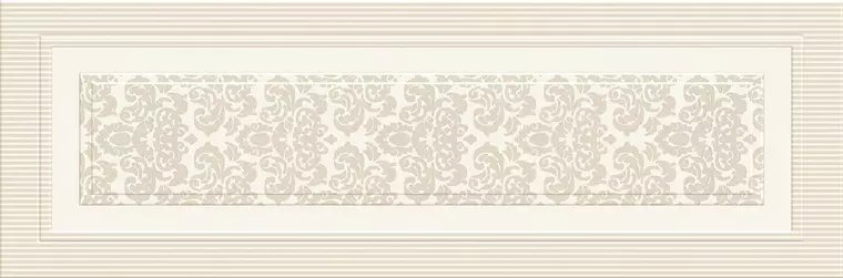 

Настенная панель с декором «Eurotile Ceramica» Valentino 222 Glossy 69,5x24,5 GrK00015333 бежевый