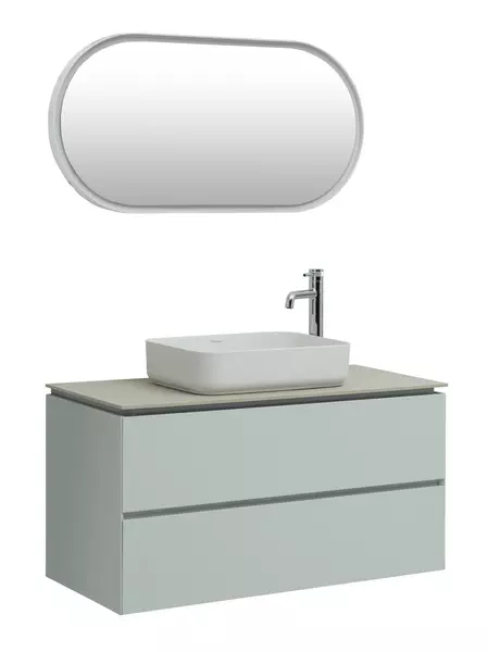 

Мебель для ванной подвесная «Allen Brau» Infinity 100 рapyrus white matt