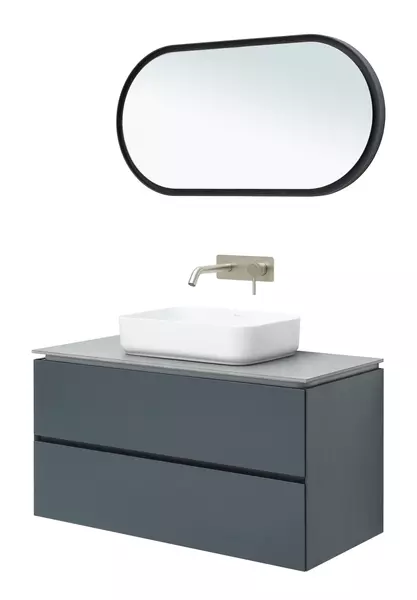 Мебель для ванной подвесная «Allen Brau» Infinity 100 anthracite matt