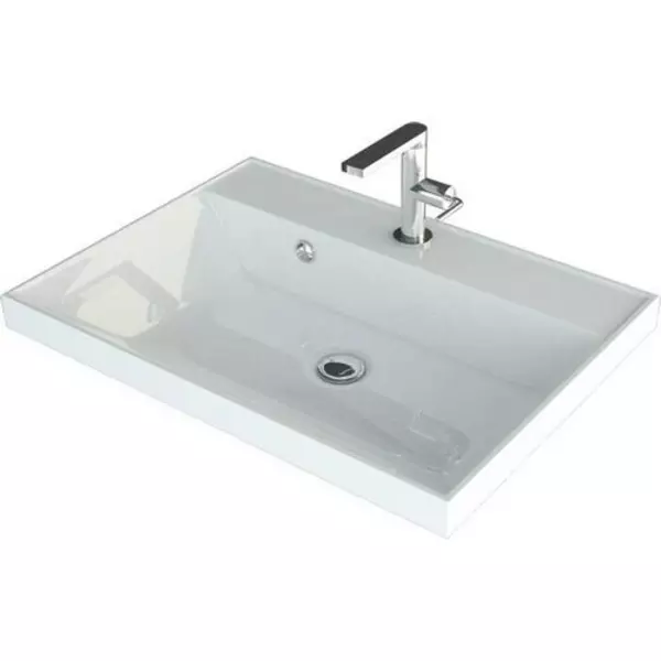 Раковина «Andrea» Classic 60 литьевой мрамор белая