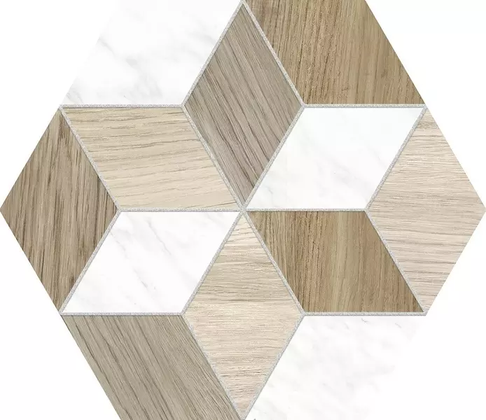 

Напольная плитка «ITT Ceramic» Beaty Hexa Matt. 26,7x23,2 B68 орнамент