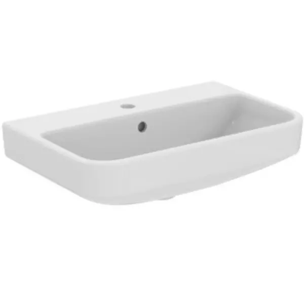 

Раковина «Ideal Standard» i.life S 60/38 T458301 фарфоровая белая
