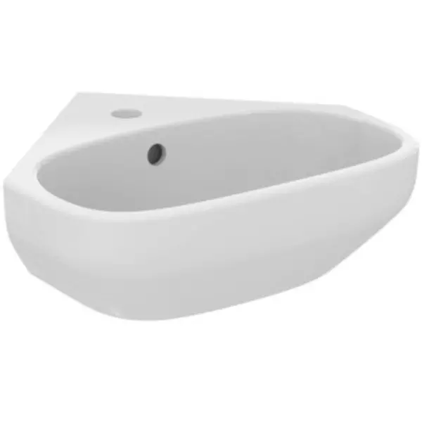 

Раковина угловая «Ideal Standard» i.life A 45/41 T471101 фарфоровая белая