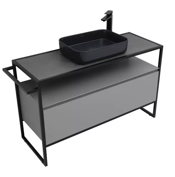 

Тумба с раковиной «Allen Brau» Priority 120 platinum grey matt
