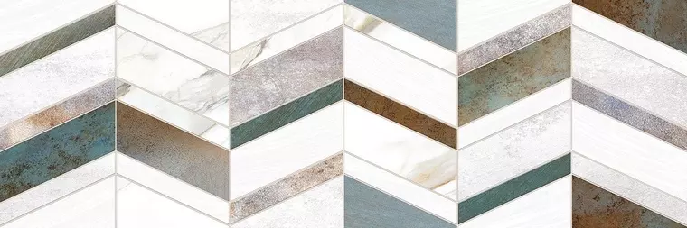 

Настенная плитка «Alma Ceramica» Oxide Glossy 74x24,6 TWU12OXD17R мультиколор