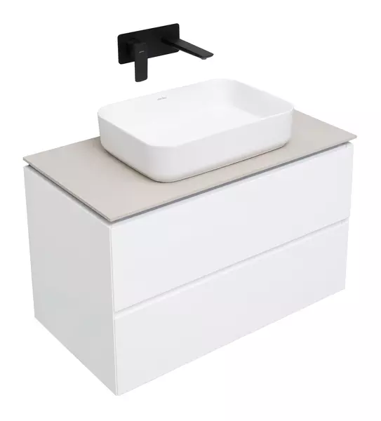 

Тумба с раковиной «Allen Brau» Infinity 85 подвесная white matt