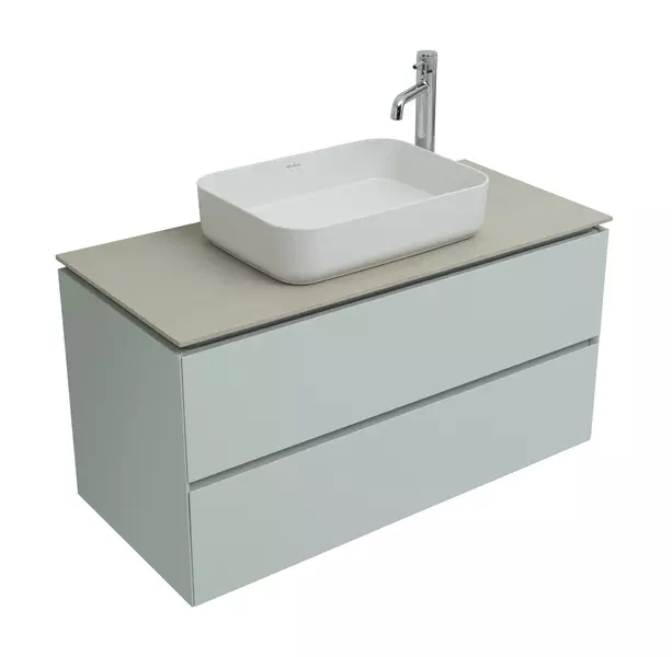 

Тумба с раковиной «Allen Brau» Infinity 100 подвесная рapyrus white matt