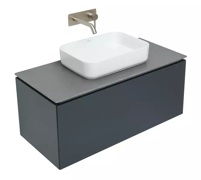 

Тумба с раковиной «Allen Brau» Infinity 100 с 2 ящиками (1 скрытый) подвесная anthracite matt