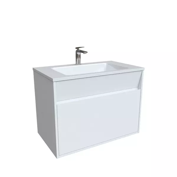 

Тумба с раковиной «Iddis» Esper 80 (Optima Home 77/45) подвесная белая
