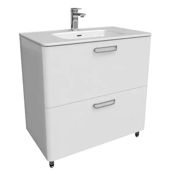 

Тумба с раковиной «Iddis» Brick 80 (Optima Home 80/47) белая
