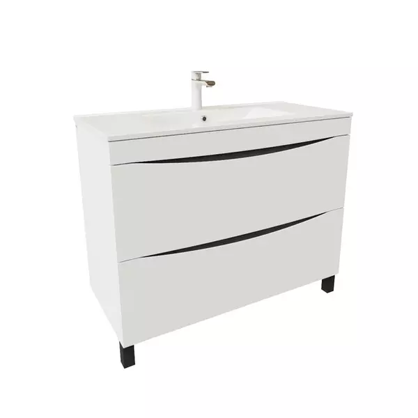 

Тумба с раковиной «Iddis» Cloud 100 (Optima Home 100/46) белая