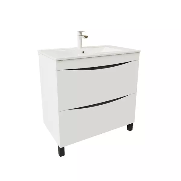 

Тумба с раковиной «Iddis» Cloud 80 (Optima Home 80/46) белая