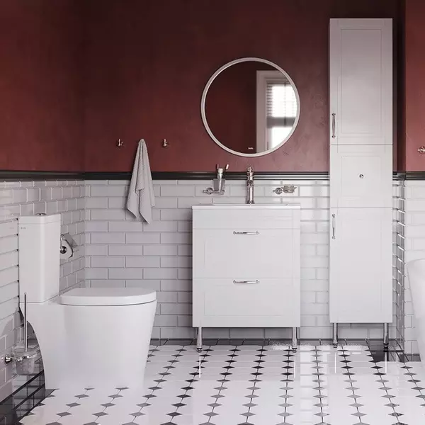

Тумба с раковиной «Iddis» Oxford 80 (Optima Home 80/46) белая
