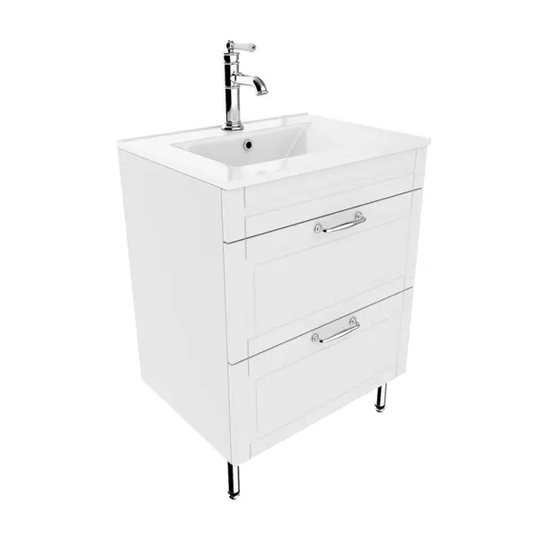 

Тумба с раковиной «Iddis» Oxford 60 (Optima Home 60/46) белая