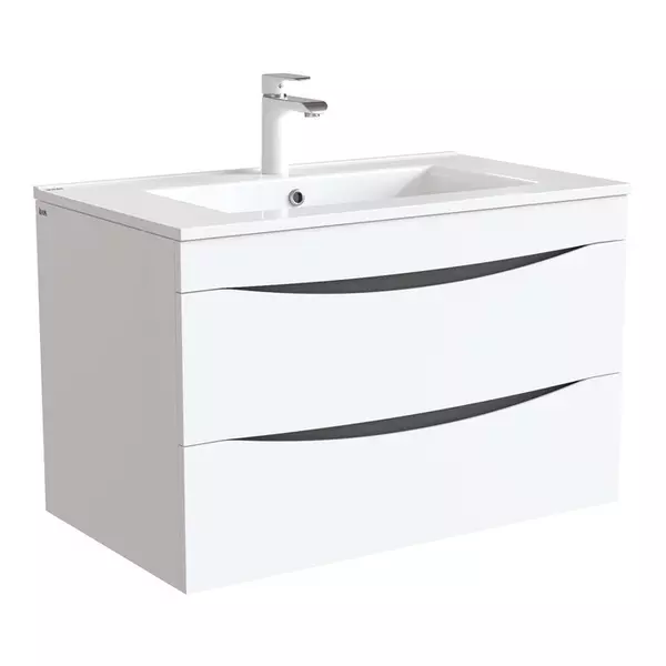 

Тумба с раковиной «Iddis» Cloud 80 (Optima Home 80/46) подвесная белая
