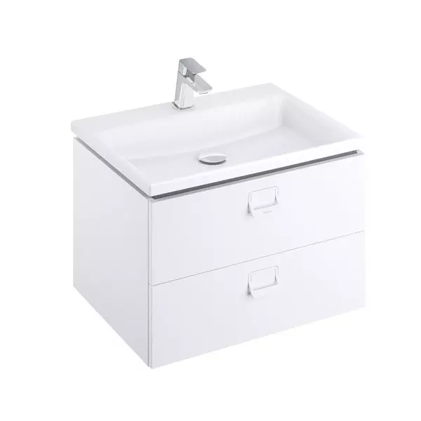 

Тумба с раковиной «Ravak» SD Comfort 80 (Comfort XJX01280001 80/46) подвесная белая/серая