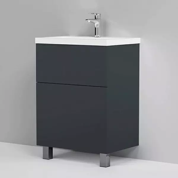 

Тумба с раковиной «Am.Pm» Gem 60 (Gem 60) графит матовый