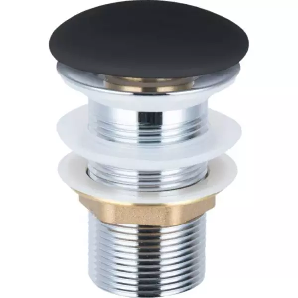 

Донный клапан для раковины «Vincea» DBS-316MB с механизмом Клик-Клак чёрный