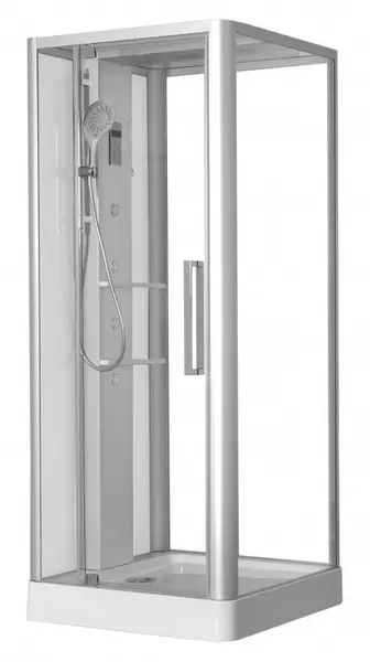 

Душевая кабина «Am.Pm» Awe W15C-804-090MTE 90/90 низкий поддон прозрачная/матовая с баней с гидромассажем с электрикой левая, правая, универсальная