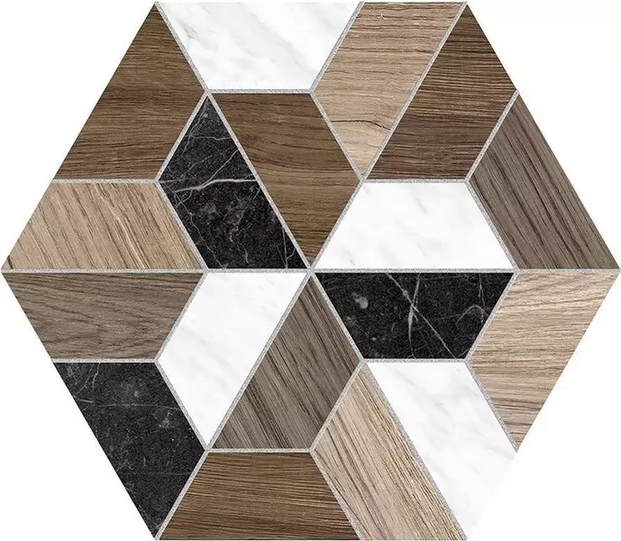 

Напольная плитка «ITT Ceramic» Joy Hexa Matt. 26,7x23,2 00000016244 мультиколор