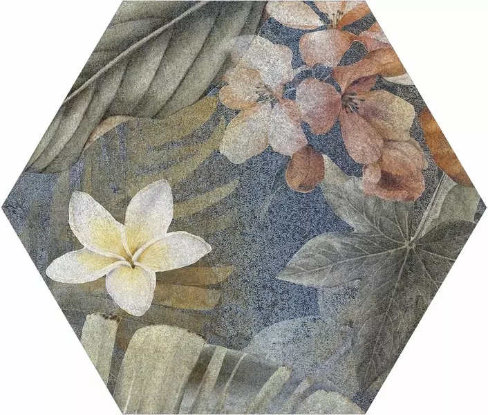

Напольная плитка «ITT Ceramic» Hibiscus Hexa Matt. 26,7x23,2 00000016252 blue
