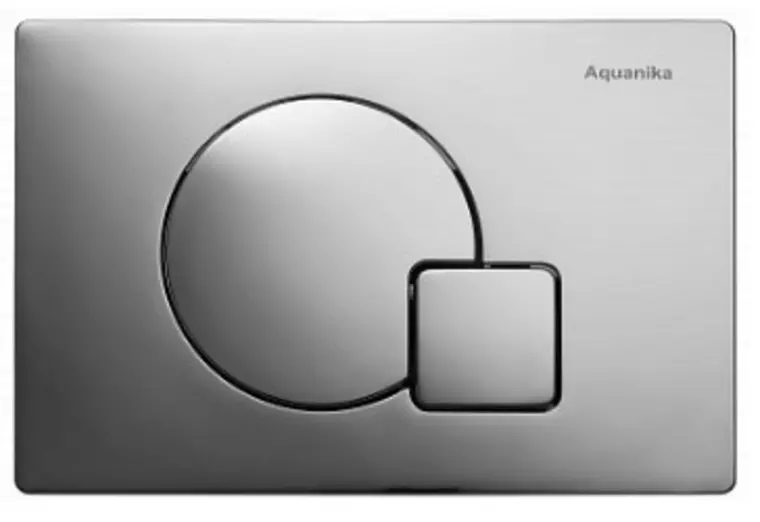 Кнопка смыва «Aquanika» Basic 01.02.10 пластик хром