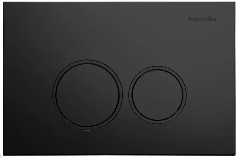 Кнопка смыва «Aquanika» Basic 01.02.78 пластик черная