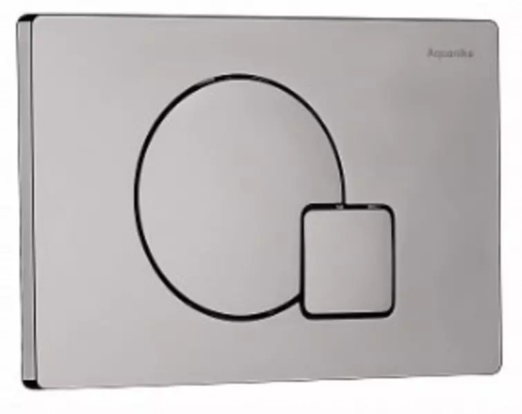 Кнопка смыва «Aquanika» 15.023.81 пластик хром