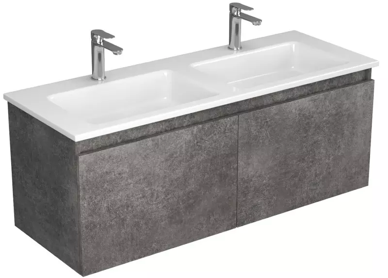 

Тумба с раковиной «Veneciana» Stoun 120 (Modul 120) подвесная тёмный камень