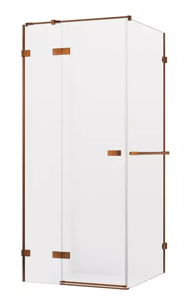 Душевой угол-ограждение «New Trendy» Avexa Copper Brushed 100/70 прозрачный/брашированная медь прямоугольный без поддона левый