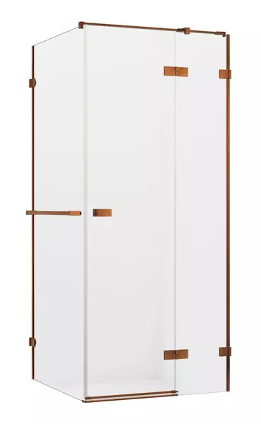 Душевой угол-ограждение New Trendy Avexa Copper Brushed 12090 прозрачныйбрашированная медь прямоугольный без поддона правый 217814₽