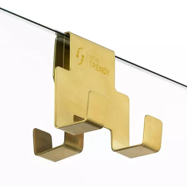 Душевая перегородка «New Trendy» Avexa Gold Brushed Walk-in 120/200 прозрачная/брашированное золото универсальная
