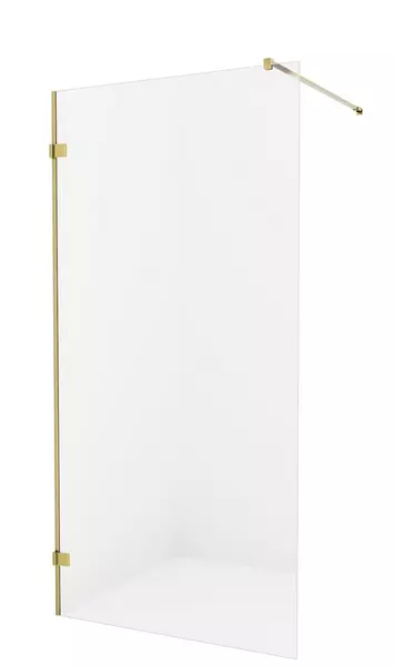 

Душевая перегородка «New Trendy» Avexa Gold Brushed Walk-in 140/200 прозрачная/брашированное золото универсальная
