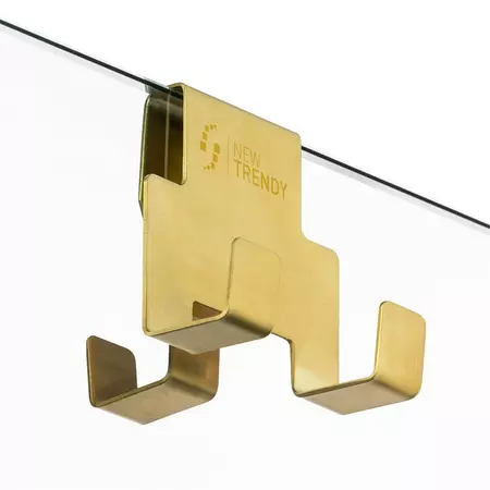 Душевая перегородка «New Trendy» Avexa Gold Brushed Walk-in 60/200 прозрачная/брашированное золото универсальная