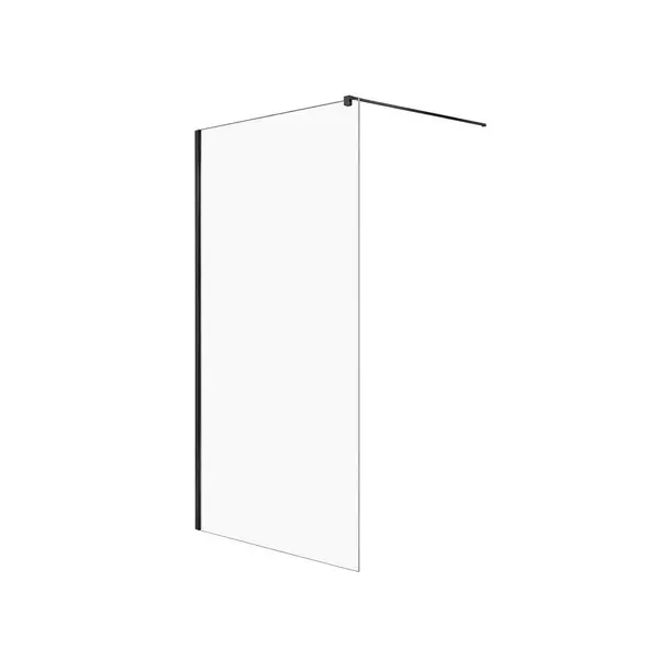 Душевая перегородка New Trendy Velio Black D-0142B 90200 прозрачнаячёрная универсальная 53967₽