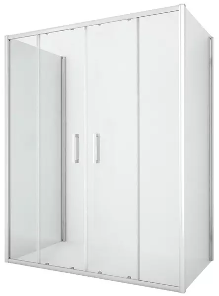 Душевой угол-ограждение New Trendy New Corrina Chrome 15090 прозрачныйхром прямоугольный без поддона 173689₽