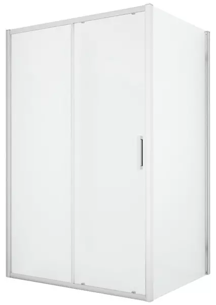 Душевой угол-ограждение New Trendy New Corrina Chrome 11080 прозрачныйхром прямоугольный без поддона универсальный 101337₽